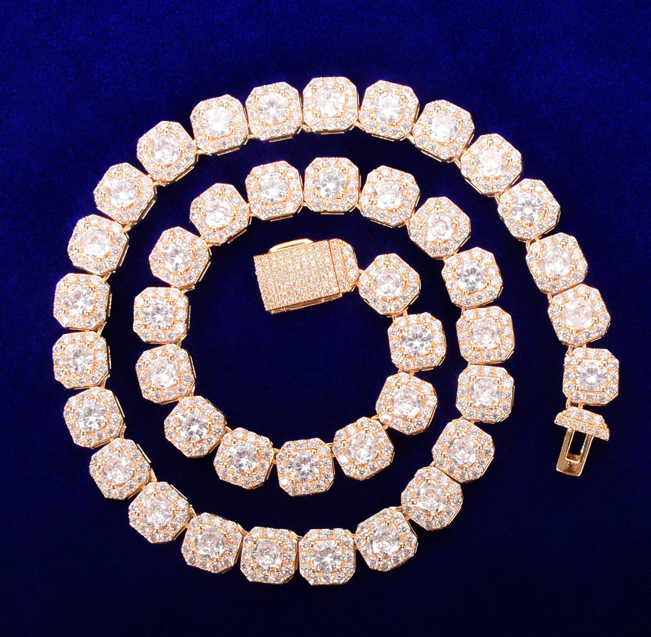 Cluster tennis chain