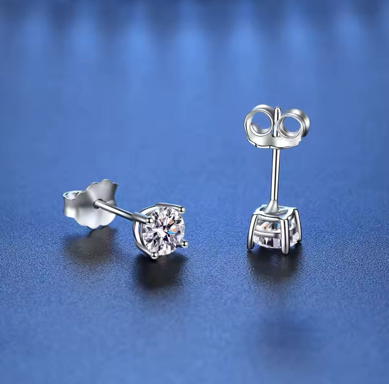 1.0ct Moissanite earrings