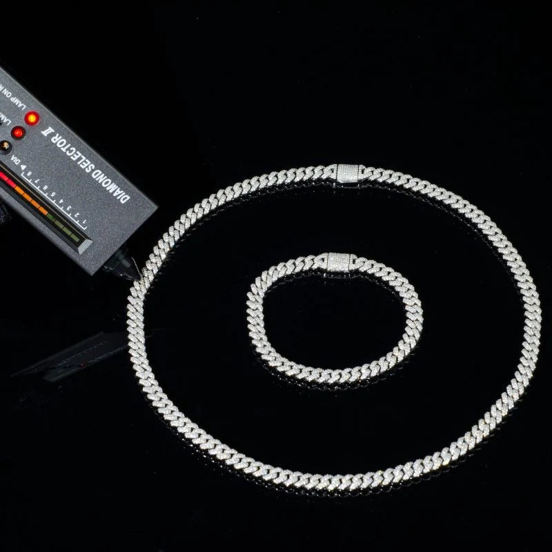 6MM Cuban link Moissanite