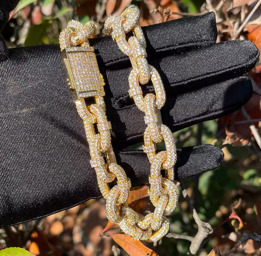 Micro pave Gold chain