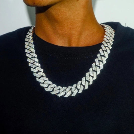 Moissanite Cuban link 18MM/19MM/20MM