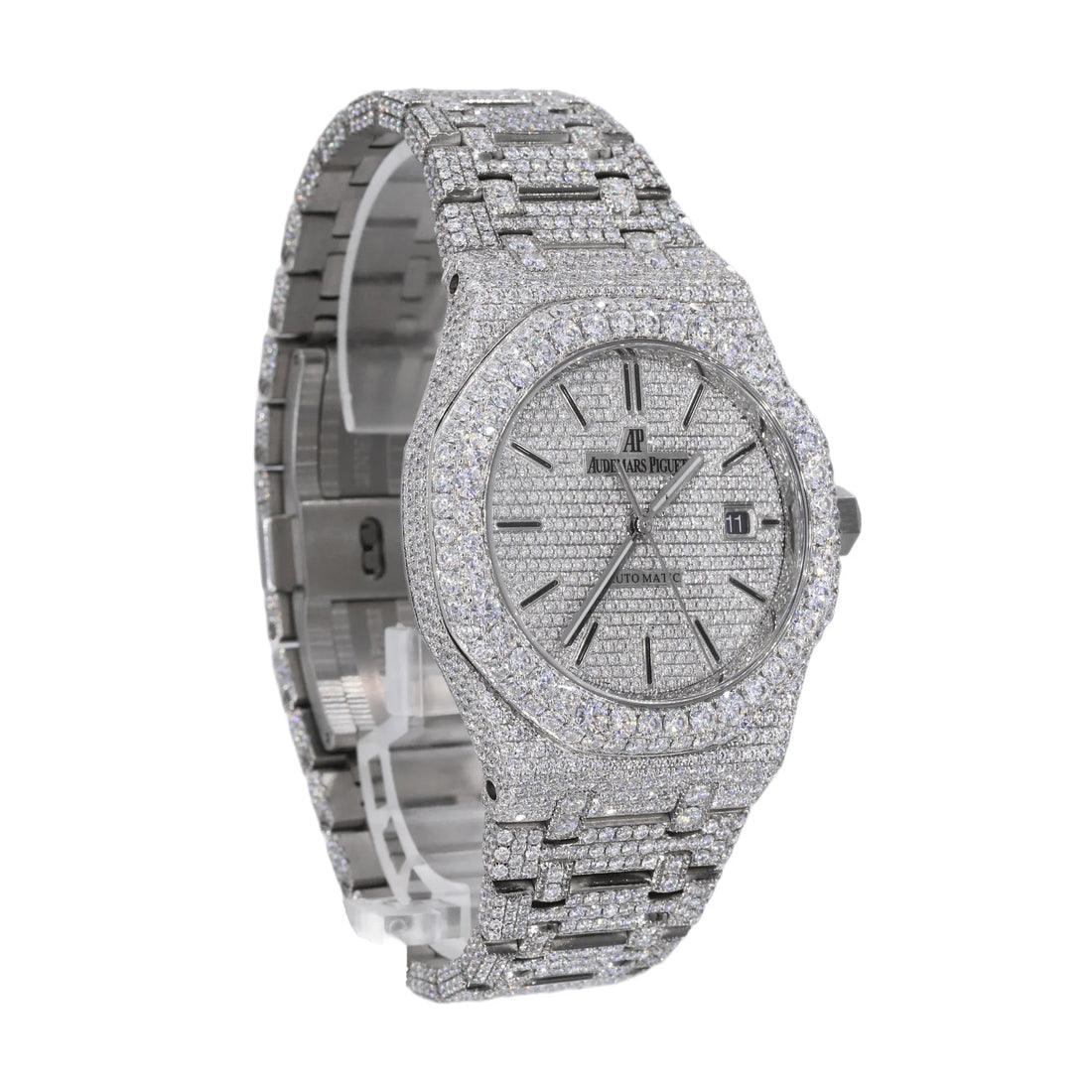 ICED OUT MOISSANITE OCTAGON WATCH